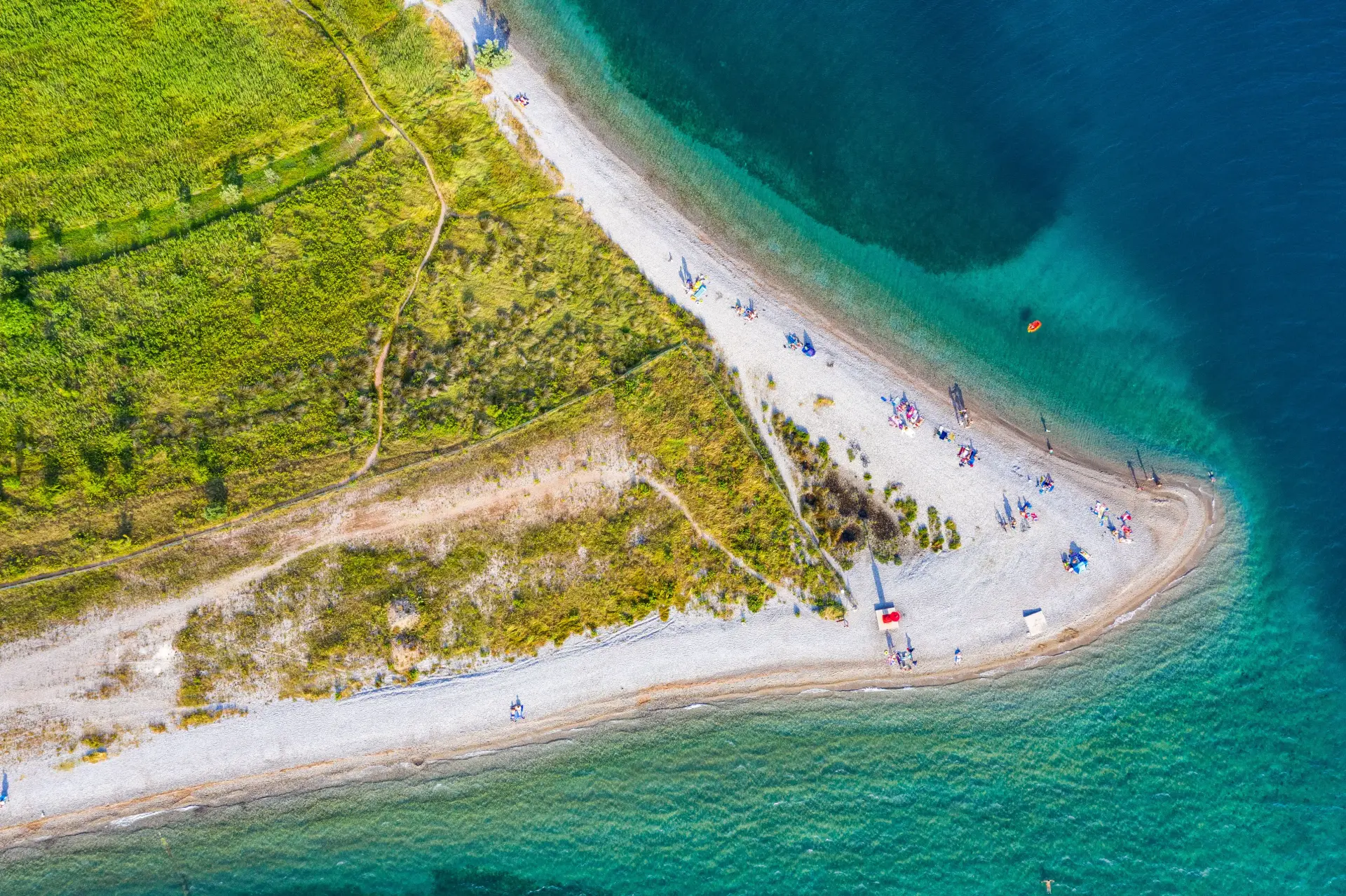 Crystal clear Adriatic beach