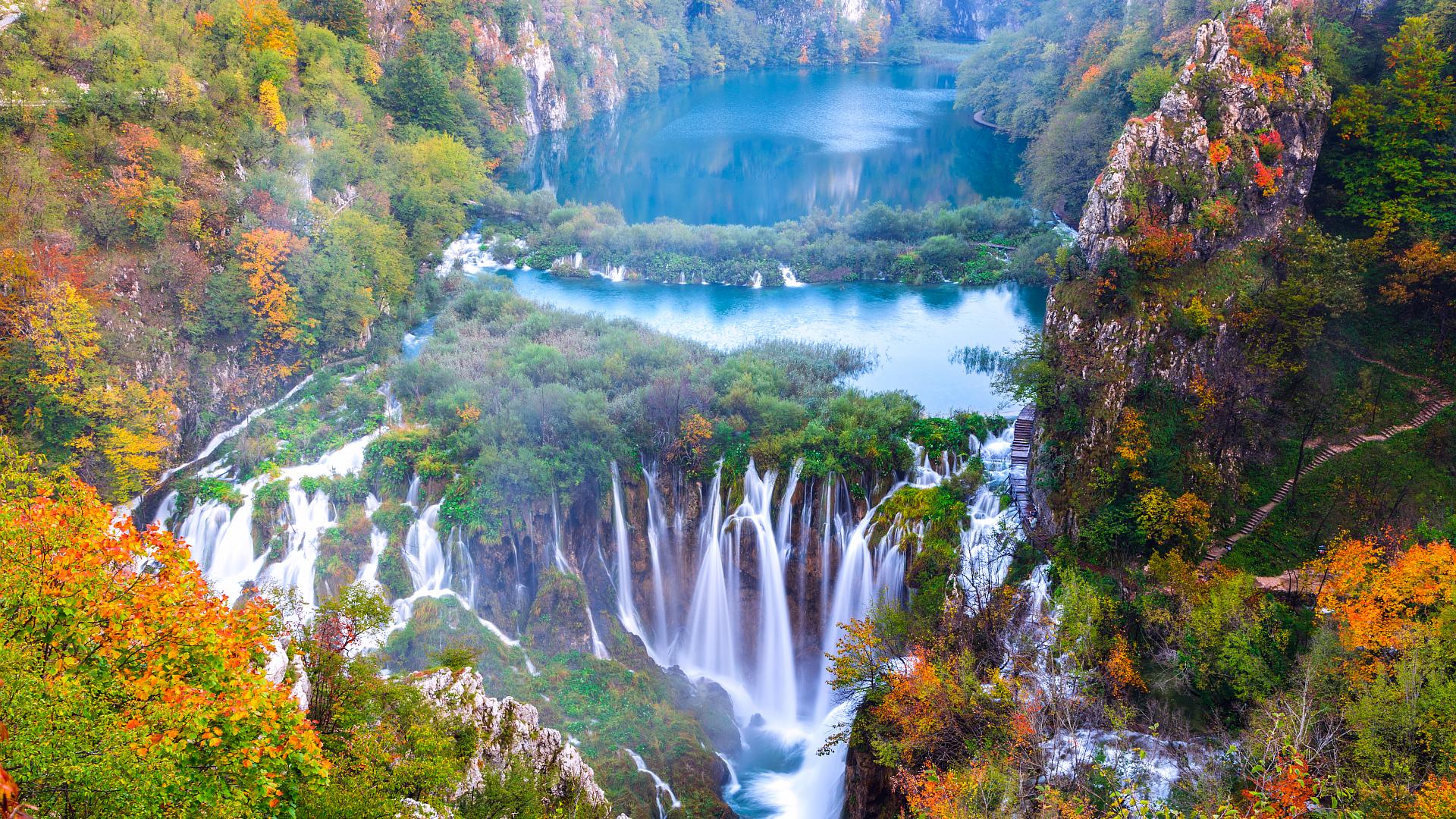 Plitvice Lakes waterfalls